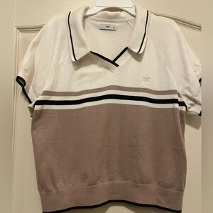 TNA From Aritzia Collared Knit Polo Sweater – Size Large